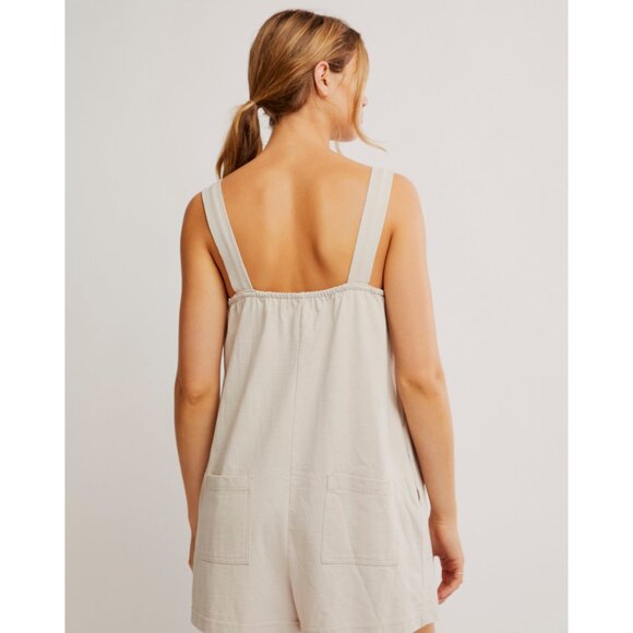 FREE PEOPLE Nichola Romper / Pumice Stone - Picture 5 of 9